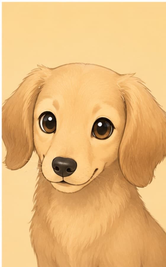 犬顔タイプのイラスト